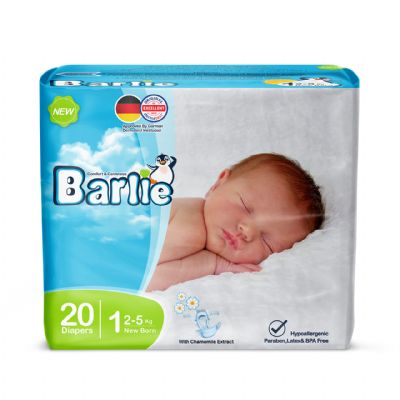 Barlie-Baby Diaper New Born Size (1) 20 Pcs 16Packs